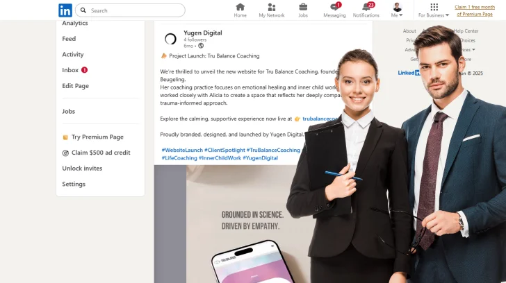 LinkedIn thought leadership graphic
